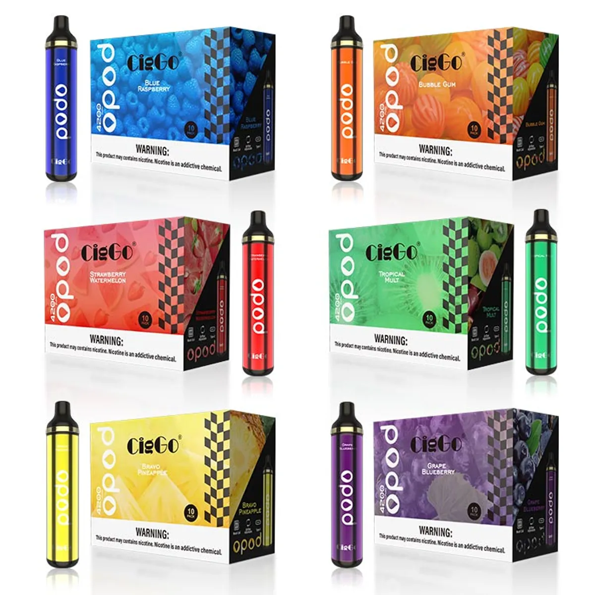 J11 CigGo Opod 4200-puff disposable vape, 10 ml, 650 mAh, mesh coil — view 3