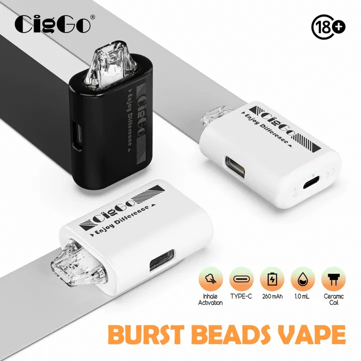 J71 vape device shown without center post — postless tank interior detail