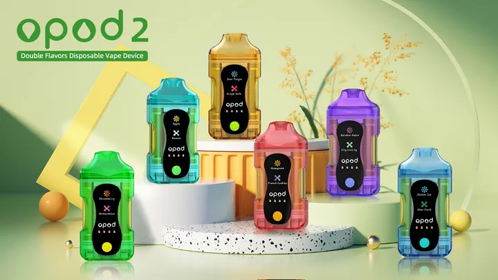 J91 dual-tank disposable vape, 2 ml + 2 ml tanks, 450 mAh battery — view 4