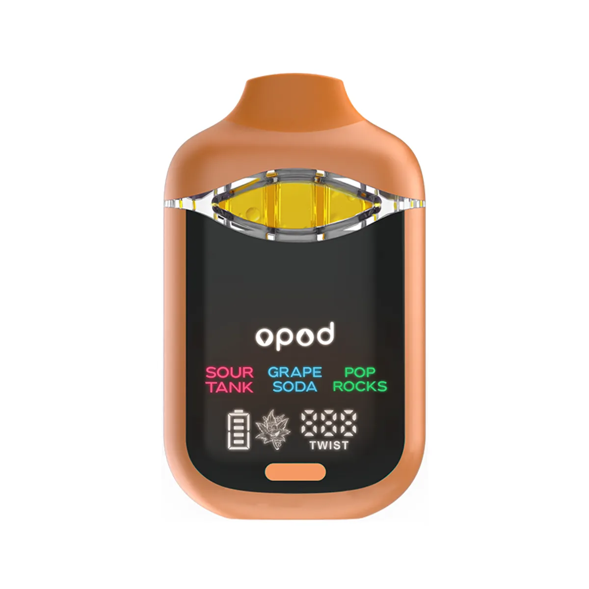 J96 triple-flavor vape device, 3 × 0.66 ml chambers, large display — view 1