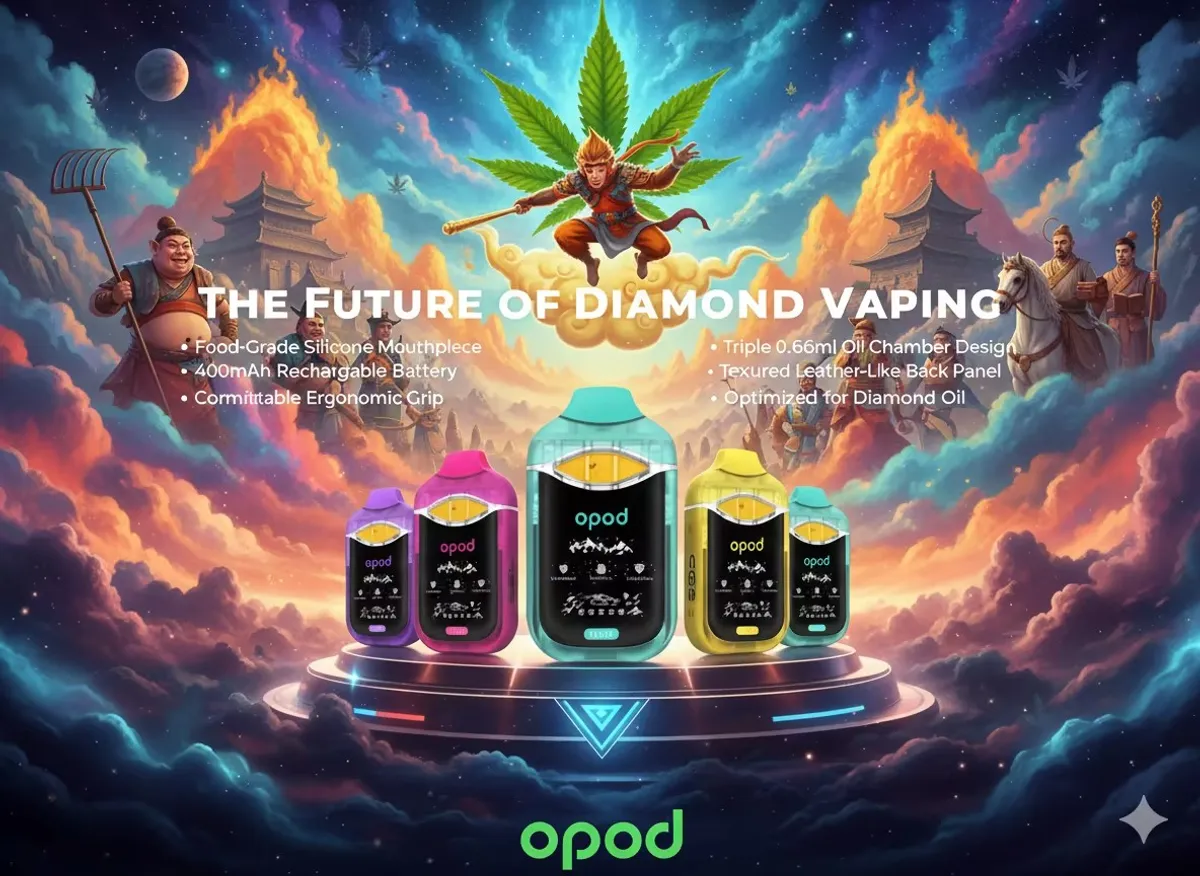 J96 triple-flavor vape device, 3 × 0.66 ml chambers, large display — view 5