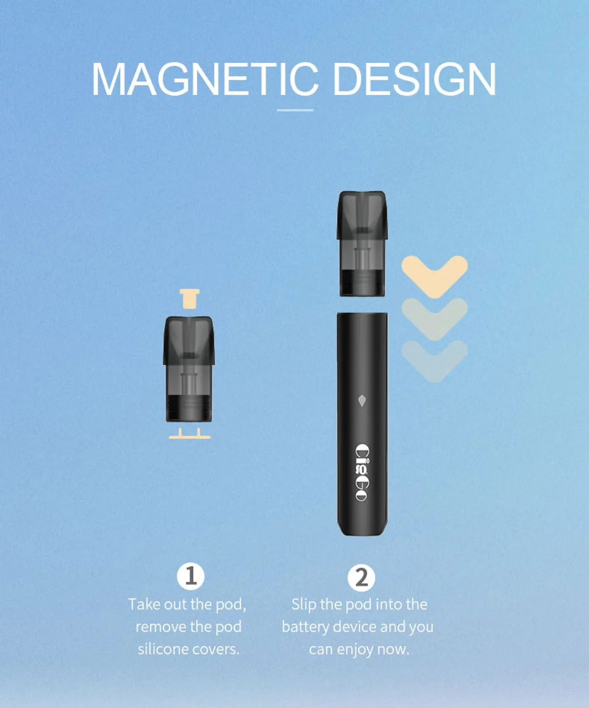 M21 closed pod vape system, 450 mAh with vibration feedback — view 6