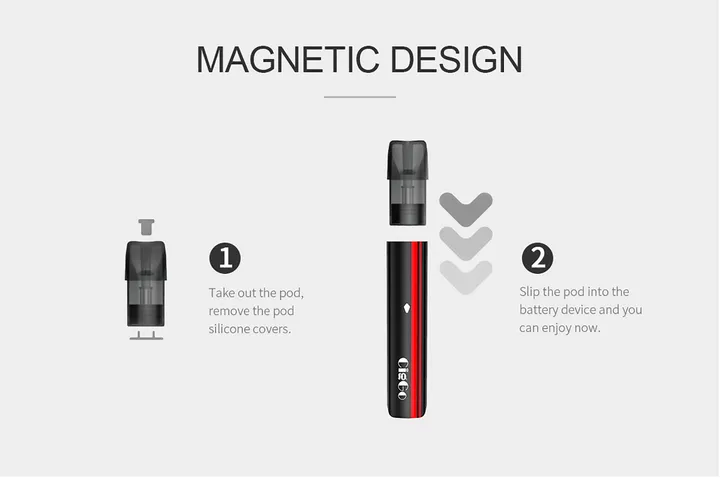 M22 closed pod vape system, 450 mAh battery with ceramic coil — view 6