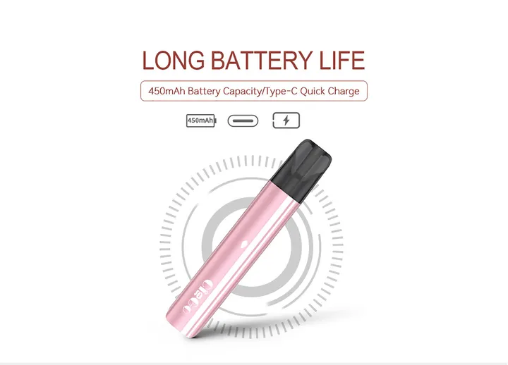 M22 closed pod vape system, 450 mAh battery with ceramic coil — view 7