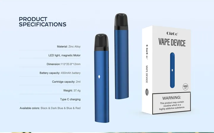 M28 Bysoul-ii closed pod vape system, 450 mAh battery, Type-C — view 10
