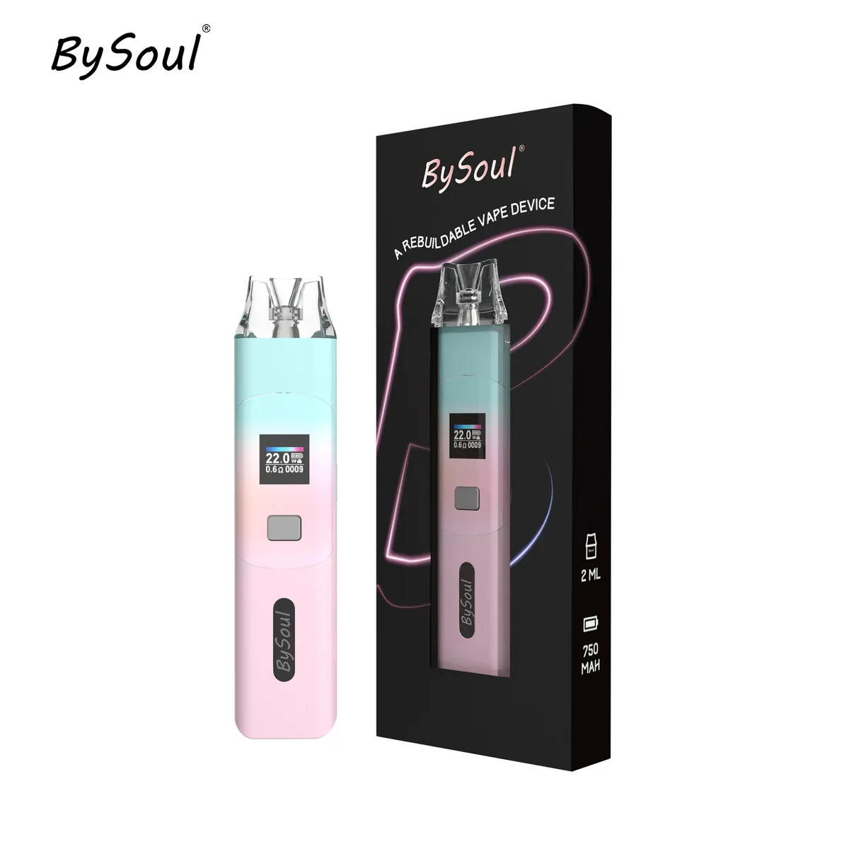 M37 Bysoul pod system, 23 W output, 750 mAh, 0.42 inch OLED screen — view 8