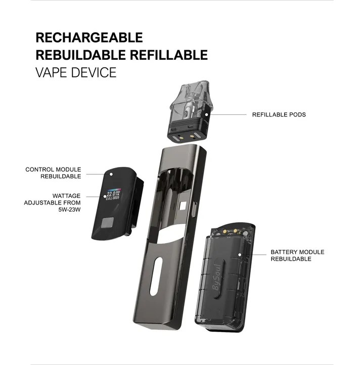 M37 Bysoul pod system, 23 W output, 750 mAh, 0.42 inch OLED screen — view 15