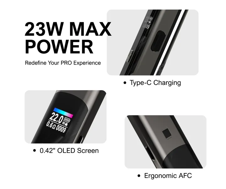 M37 Bysoul pod system, 23 W output, 750 mAh, 0.42 inch OLED screen — view 17