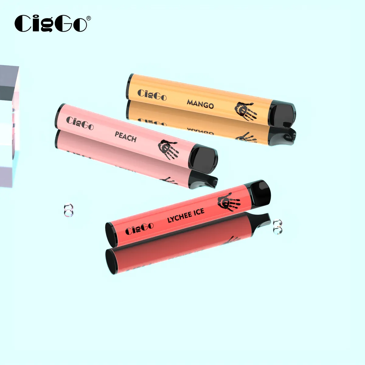 CigGo Slim 600-puff ultra-slim disposable vape, 2.0 ml, 14 × 91 mm — view 2